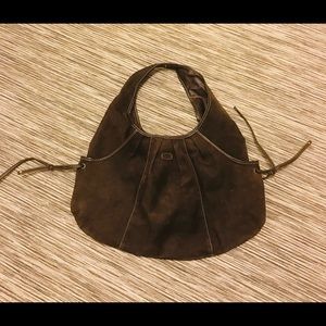Esprit shoulder bag - Brown Suede